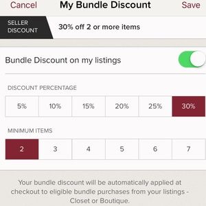 Bundle Discount 30% with 2 or more items!